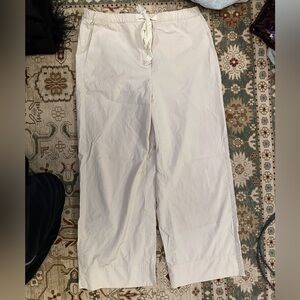 MaxMara Cream Drawstring Pants